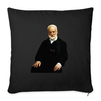 morot loves nicolas portrait of V H - Sofa pillowcase 17,3'' x 17,3'' (45 x 45 cm) - black - Front
