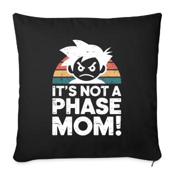 Ce n’est pas une phase maman ! Emo Goth Alternative - Housse de coussin décorative 45 x 45 cm - noir - Devant