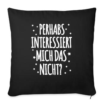 Dicton Danglais - Housse de coussin décorative 45 x 45 cm - noir - Devant