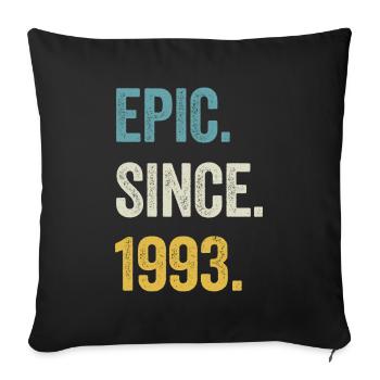 31e anniversaire 31 ans d’épopée depuis 1993 - Housse de coussin décorative 45 x 45 cm - noir - Devant