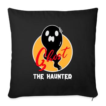 The Ghost Haunted Cool Cartoon - Sofakissenbezug 45 x 45 cm - Schwarz - Vorne