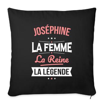 Joséphine - La Femme - La Reine - La Légende - Housse de coussin décorative 45 x 45 cm - noir - Devant