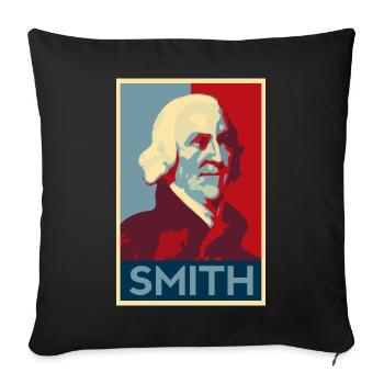 Adam Smith Shirt - Housse de coussin décorative 45 x 45 cm - noir - Devant