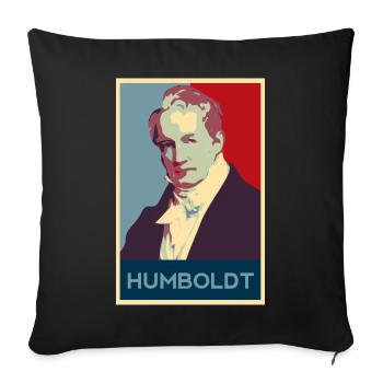 Alexander von Humboldt - Sofakissenbezug 45 x 45 cm - Schwarz - Vorne