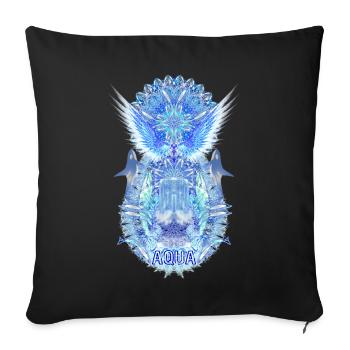 Aqua 2022 23 Delfine - Housse de coussin décorative 45 x 45 cm - noir - Devant