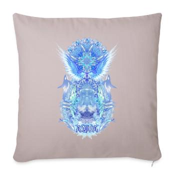 Aqua 2022 23 Delfine - Sofakissenbezug 45 x 45 cm - helles Taupe - Vorne