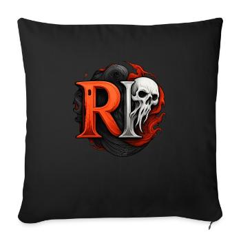 PR 2025 - Sofa pillowcase 17,3'' x 17,3'' (45 x 45 cm) - black - Front