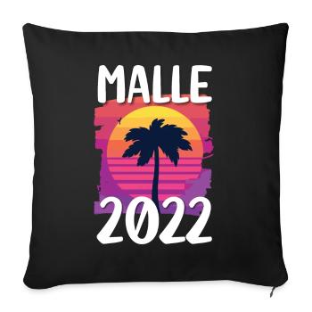 Malle 2022 - Sofa pillowcase 17,3'' x 17,3'' (45 x 45 cm) - black - Front