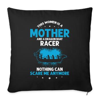Dragon Boat Theme for Dragon Boat Paddling - Sofa pillowcase 17,3'' x 17,3'' (45 x 45 cm) - black - Front