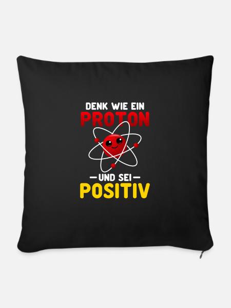 Chemie Chemiker Chemiestudent Chemielehrer Motiv - Sofakissenbezug 45 x 45 cm - Schwarz