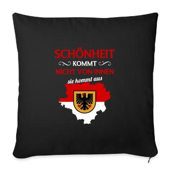 Dortmund Wappen Dortmunder Ruhrgebiet Dortmund - Sofakissenbezug 45 x 45 cm - Schwarz - Vorne