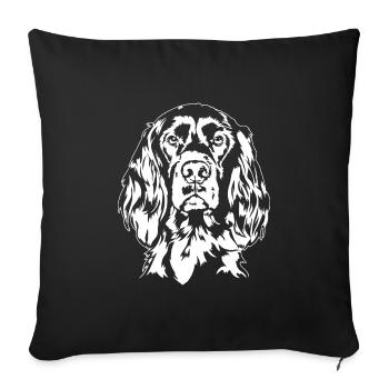 Setter Irlandais Chien Chasse Chiens Chiens Wilsigns - Housse de coussin décorative 45 x 45 cm - noir - Devant
