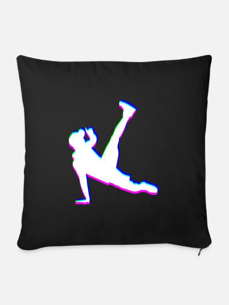 Trippy Breakdancer - Sofakissenbezug 45 x 45 cm - Schwarz