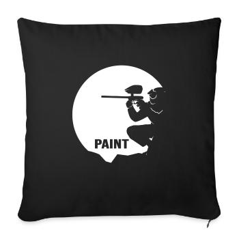 Gotcha Paintball Paintball Player Marker - Sofa pillowcase 17,3'' x 17,3'' (45 x 45 cm) - black - Front