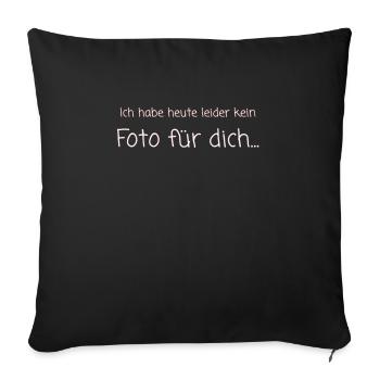 Topmodel Foto - Sofakissenbezug 45 x 45 cm - Schwarz - Vorne