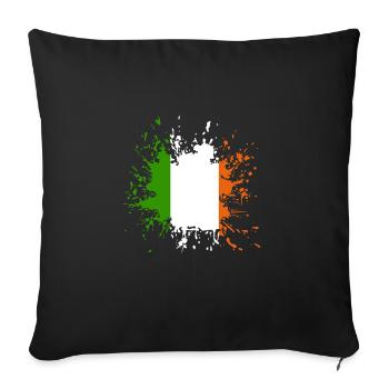 Ireland Splash - Sofakissenbezug 45 x 45 cm - Schwarz - Vorne