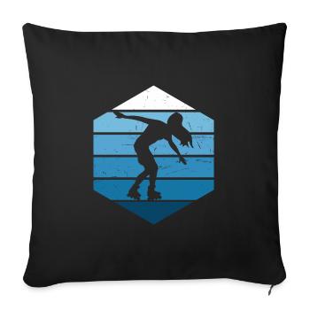 Roller Skates Roller Skating Men Roller Skates - Sofa pillowcase 17,3'' x 17,3'' (45 x 45 cm) - black - Front