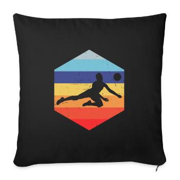 Volleyballspielen Volley Volleyball Volleyballspie - Sofa pillowcase 17,3'' x 17,3'' (45 x 45 cm) - black - Front