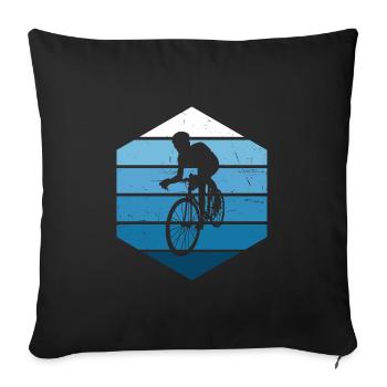 Cyclisme sur route hommes Cyclisme sur route Cyclistes sur route - Housse de coussin décorative 45 x 45 cm - noir - Devant