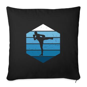 Men's Thai Boxing Thaiboxing Thai Boxer Thai Boxing - Sofa pillowcase 17,3'' x 17,3'' (45 x 45 cm) - black - Front