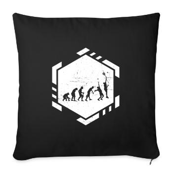 Paddle Tennis Femmes Paddle Court Hommes Paddle Tenn - Housse de coussin décorative 45 x 45 cm - noir - Devant