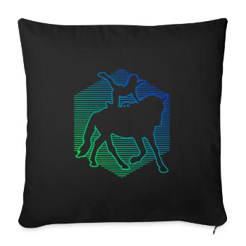 Voltige Contrôle corporel Disciplines athlétiques - Housse de coussin décorative 45 x 45 cm - noir - Devant