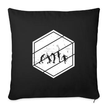 Joueur de tennis Femmes Tennis Hommes Jouer au tennis - Housse de coussin décorative 45 x 45 cm - noir - Devant