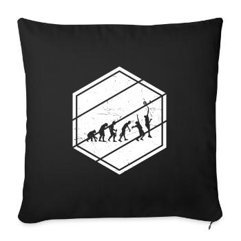 Paddle Tennis Paddle Raquette Paddle Homme - Housse de coussin décorative 45 x 45 cm - noir - Devant