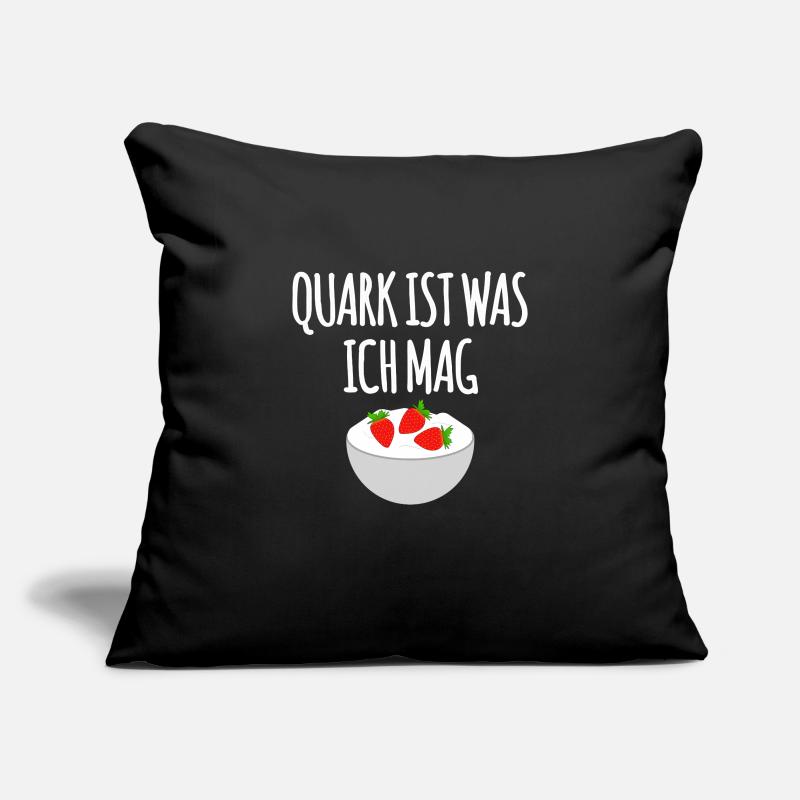 Quark mit Erdbeeren Sofakissenbezug 45 x 45 cm
