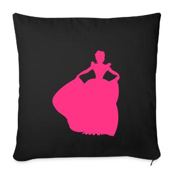 Princess Queen Gift Idea Fairy Tale Castle - Sofa pillowcase 17,3'' x 17,3'' (45 x 45 cm) - black - Front