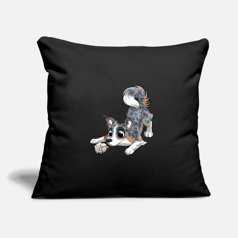 Le plus mignon Border Housse de coussin décorative 45 x 45 cm