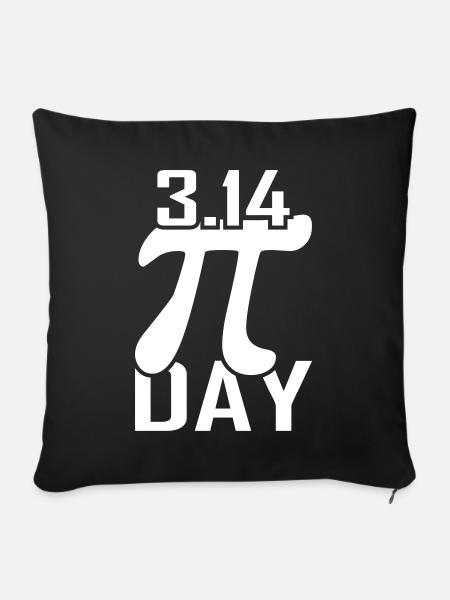 Pi Mathe Pi Tag - Sofakissenbezug 45 x 45 cm - Schwarz