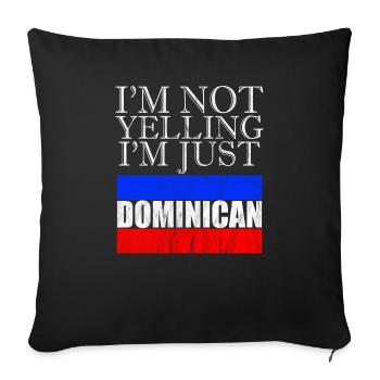 Nation Spanish Santo Domingo Country Medina Republic - Sofa pillowcase 17,3'' x 17,3'' (45 x 45 cm) - black - Front