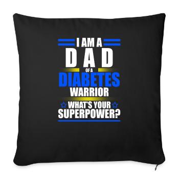 Injection birthday gift healing pumps Oh - Sofa pillowcase 17,3'' x 17,3'' (45 x 45 cm) - black - Front