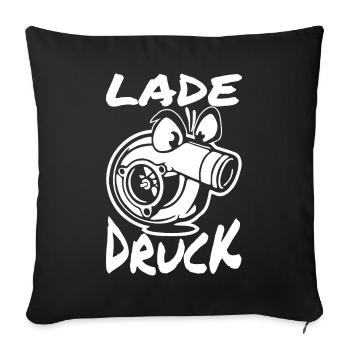 Lade Druck Turbo - Sofakissenbezug 45 x 45 cm - Schwarz - Vorne