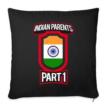Best Parenting Indian Parents Part 1 - Sofa pillowcase 17,3'' x 17,3'' (45 x 45 cm) - black - Front