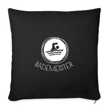 Maître-nageur - Housse de coussin décorative 45 x 45 cm - noir - Devant