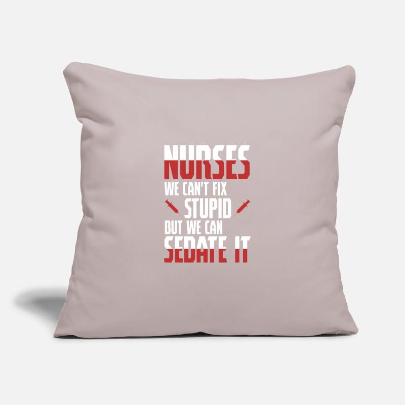 Infirmière - Sedate It - Infirmière Infirmière Infirmière malade Housse de coussin décorative 45 x 45 cm