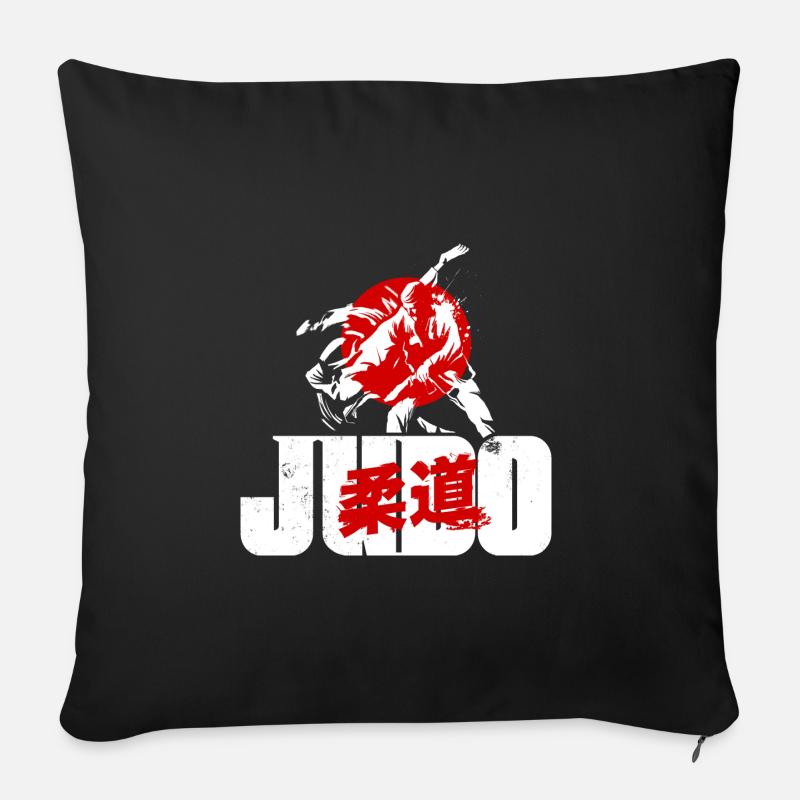 Judo - Sofakissenbezug 45 x 45 cm - Schwarz