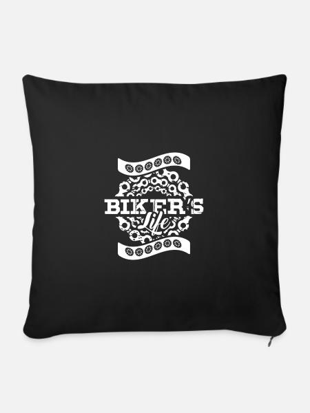 Bikers Life - Sofakissenbezug 45 x 45 cm - Schwarz