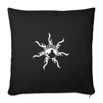 Fire brigade - Sofa pillowcase 17,3'' x 17,3'' (45 x 45 cm) - black - Front