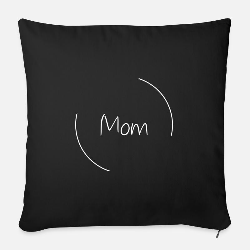 Mom - Sofakissenbezug 45 x 45 cm - Schwarz