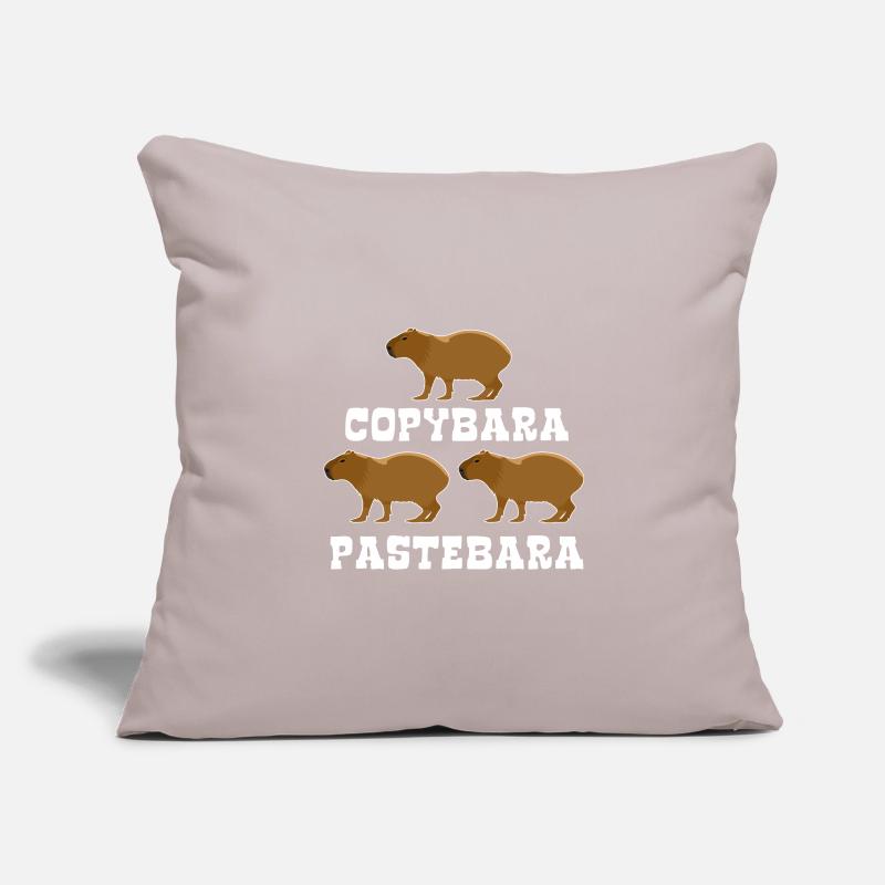 Copybara - Capybara Wortspiel - Copy Paste Sofa pillowcase 17,3'' x 17,3'' (45 x 45 cm)