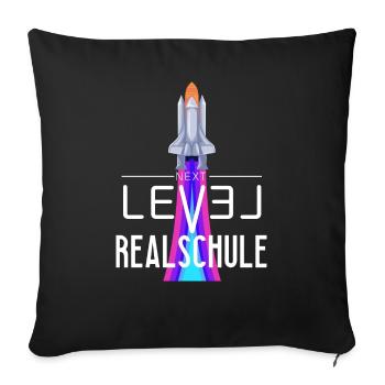 Realschule Grundschulabschluss Schulabschluss - Sofakissenbezug 45 x 45 cm - Schwarz - Vorne