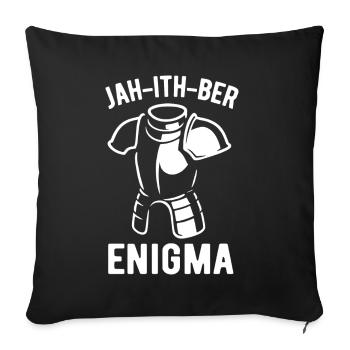 Enigma for Gamers - Sofa pillowcase 17,3'' x 17,3'' (45 x 45 cm) - black - Front
