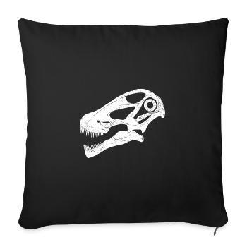 Argentinosaurus fossil skull - Sofa pillowcase 17,3'' x 17,3'' (45 x 45 cm) - black - Front
