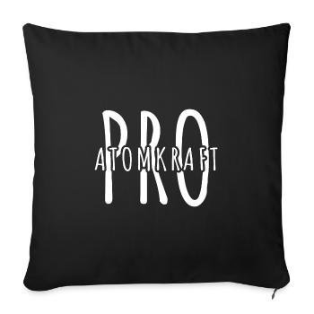 Atomkraft Ja Bitte - Pro Kernenergie in Europa - Sofakissenbezug 45 x 45 cm - Schwarz - Vorne