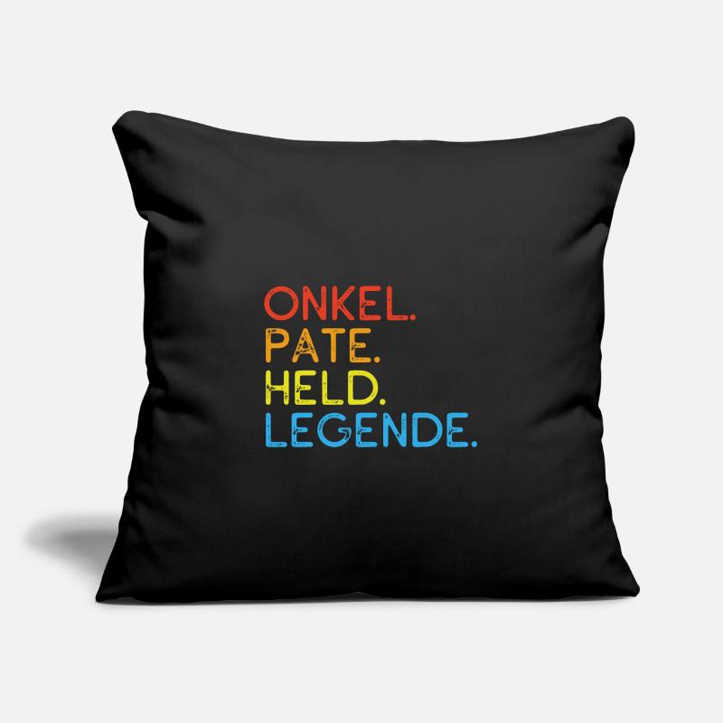 Bester Onkel - Pate - Held - Legende - Spruch Sofakissenbezug 45 x 45 cm