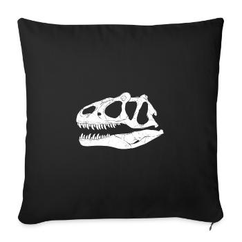 Fossile de Saurophaganax - Housse de coussin décorative 45 x 45 cm - noir - Devant