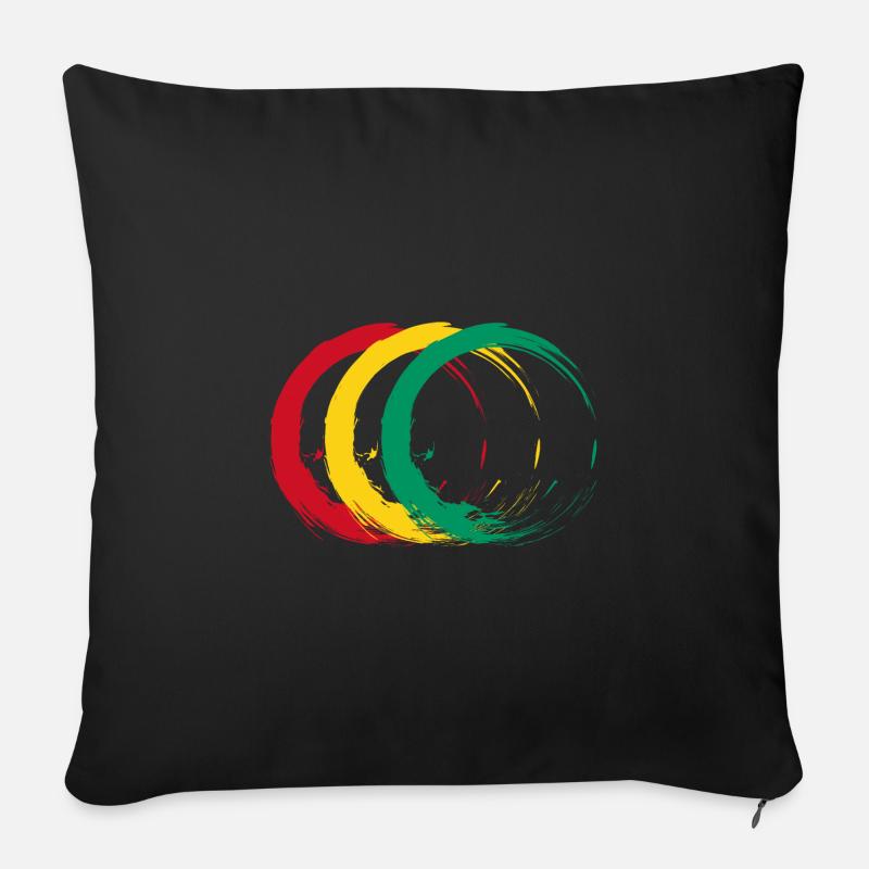 Guinea - Sofakissenbezug 45 x 45 cm - Schwarz
